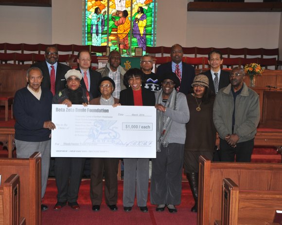 In White Plains, N.Y., the Beta Zeta Foundation presented awards In White Plains, N.Y., the Beta Zeta Foundation presented awards