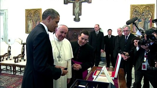 U.S. President Barack Obama and Pope Francis met Thursday for the first time at Vatican City, offering a chance for ... U.S. President Barack Obama and Pope Francis met Thursday for the first time at Vatican City, offering a chance for ...