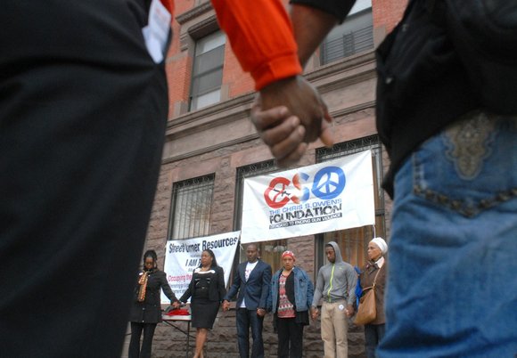 A determined collection of anti-gun violence activists, parents, concerned residents and some law enforcement officers gathered on Harlem’s Lennox Avenue ... A determined collection of anti-gun violence activists, parents, concerned residents and some law enforcement officers gathered on Harlem’s Lennox Avenue ...