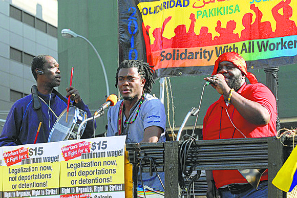Last Thursday thousands of labor unions, community organizations, immigrant groups and elected officials rallied at City Hall Park in favor ... Last Thursday thousands of labor unions, community organizations, immigrant groups and elected officials rallied at City Hall Park in favor ...
