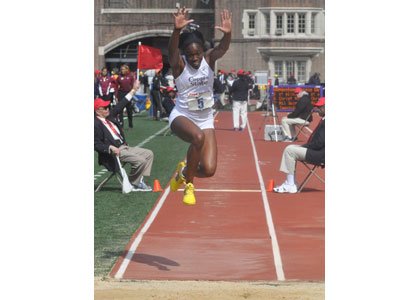 Christina Epps soared to victory in the triple jump at the Eastern College Athletic Conference/ Intercollegiate Association of Amateur Athletes ... Christina Epps soared to victory in the triple jump at the Eastern College Athletic Conference/ Intercollegiate Association of Amateur Athletes ...