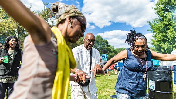Thousands of people with Roxbury neighborhood ties gathered in Franklin Park for the annual Roxbury Pride Day/Juneteenth Celebration. Thousands of people with Roxbury neighborhood ties gathered in Franklin Park for the annual Roxbury Pride Day/Juneteenth Celebration.
