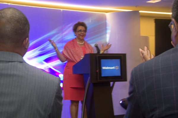 Salamander Hotel & Resorts CEO Sheila C. Johnson is the featured speaker at the School of Chamber and Business Management luncheon held at the new Black-owned Marriott Marquis in Northwest on Thursday, July 10.
