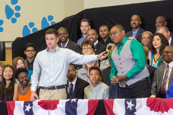 The town hall for the White House's "My Brother's Keeper" initiative was held at Walker Jones Education Center on Monday, July 21.
