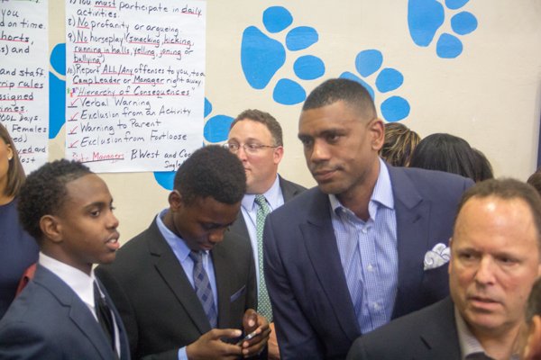 The town hall for the White House's "My Brother's Keeper" initiative was held at Walker Jones Education Center on Monday, July 21.