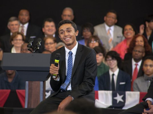 The town hall for the White House's "My Brother's Keeper" initiative was held at Walker Jones Education Center on Monday, July 21.