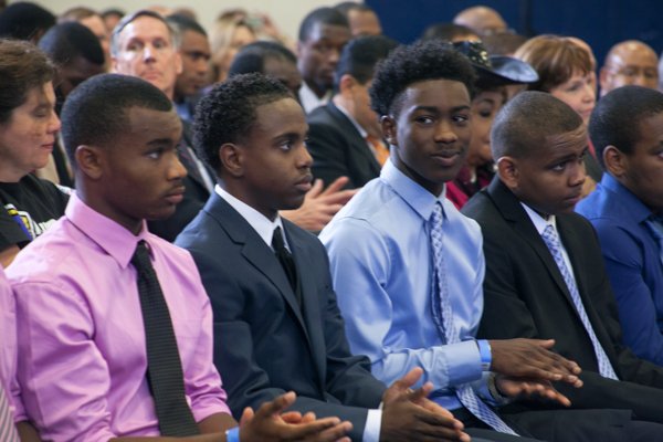 The town hall for the White House's "My Brother's Keeper" initiative was held at Walker Jones Education Center on Monday, July 21.