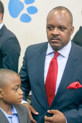 The town hall for the White House's "My Brother's Keeper" initiative was held at Walker Jones Education Center on Monday, July 21.