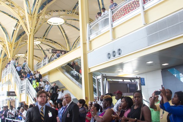 Ben's Chili Bowl's opening of the newest location at National Airport in Arlington, Va., on Wed., July 23.