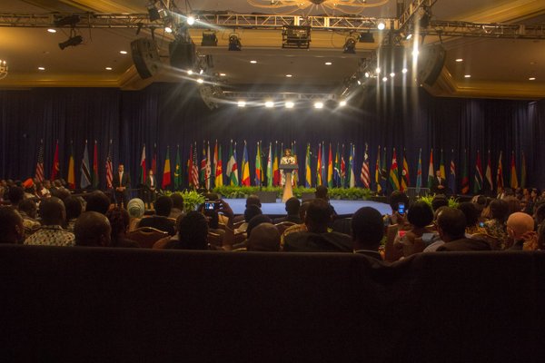 President Barack Obama's Mandela Fellowship for Young African Leaders Initiative (YALI) summit held at the Omni Shoreham Hotel in Northwest on Wed., July 30.