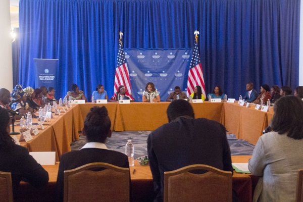 President Barack Obama's Mandela Fellowship for Young African Leaders Initiative (YALI) summit held at the Omni Shoreham Hotel in Northwest on Wed., July 30.