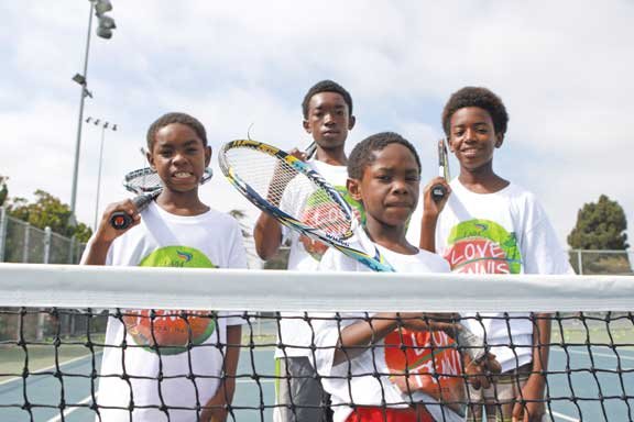 Two years ago, Richard and Fred Williams noticed four brothers hanging around the tennis shop at Rancho Cienega Sports Complex. ... Two years ago, Richard and Fred Williams noticed four brothers hanging around the tennis shop at Rancho Cienega Sports Complex. ...