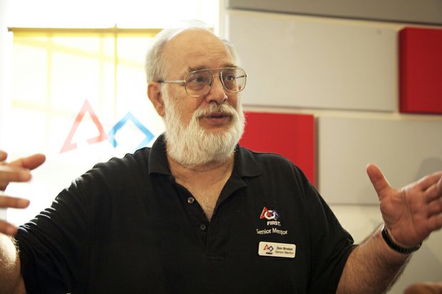 Don Brobst, senior mentor for the McKinley Tech students who built the robot presented at the grand opening of R.I.S.E Demonstration Center on the St. Elizabeths East Campus August 13.
