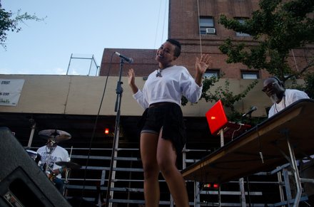 The Earthman Experience performs their hits live onstage at Harlem Week. #HarlemWeek (08/17/2014)