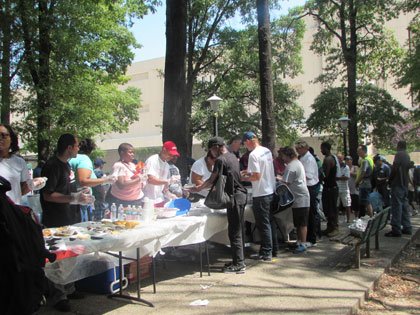 On Saturday, August 16, 2014, St. Vincent de Paul held “The People’s BBQ” to feed the homeless at the St. ... On Saturday, August 16, 2014, St. Vincent de Paul held “The People’s BBQ” to feed the homeless at the St. ...