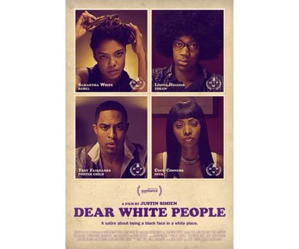 The film “Dear White People” is a satirical drama written and directed by Justin Simien. The film “Dear White People” is a satirical drama written and directed by Justin Simien.