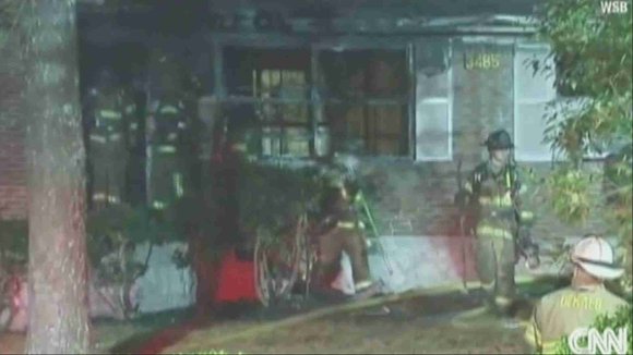 Firefighters arriving shortly after 11 p.m. Friday found three of four sides of a Decatur, Georgia, home on fire, according ... Firefighters arriving shortly after 11 p.m. Friday found three of four sides of a Decatur, Georgia, home on fire, according ...