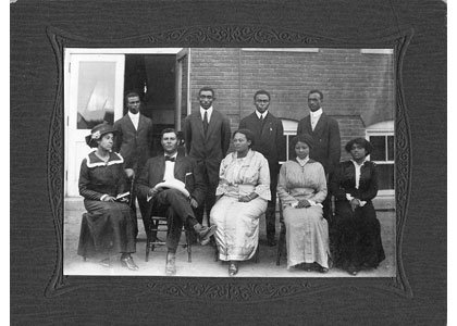 The faculty of the Maryland Normal and Industrial School at Bowie in 1912.