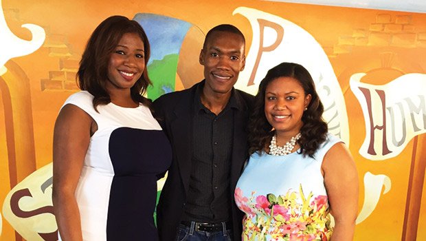 Chanel Nicole White, of MDCTV, James Pierre Director of JNR Productions, and Melissa James, CEO of The Tech Connection