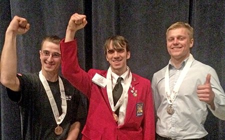 First-place winner Tom Hahn heads to the national SkillsUSA contest in June as Illinois' representative. First-place winner Tom Hahn heads to the national SkillsUSA contest in June as Illinois' representative.