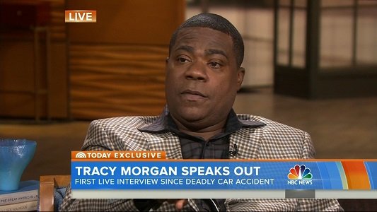 Tracy Morgan thanked Walmart, the company's whose truck hit his car a year ago seriously injuring him and killing a ... Tracy Morgan thanked Walmart, the company's whose truck hit his car a year ago seriously injuring him and killing a ...