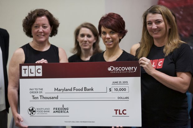 L-to-R: Meg Kimel (VP, Marketing and Communications, Maryland Food Bank) and Vicki Lowell(EVP,Marketing, TLC)