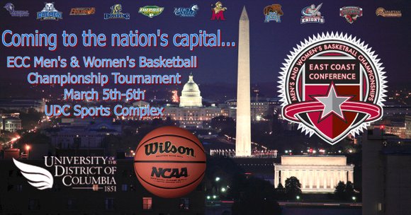 "We are excited about this tremendous opportunity to host the East Coast Conference Basketball Championships," UDC Director of Athletics Patricia ... "We are excited about this tremendous opportunity to host the East Coast Conference Basketball Championships," UDC Director of Athletics Patricia ...