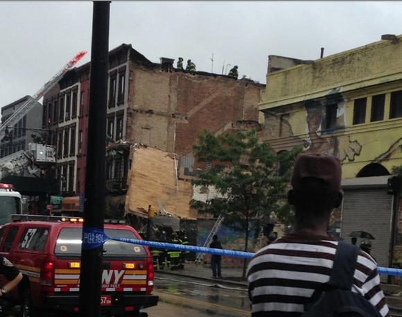 A building collapse in Bed-Stuy leaves several people injured and closes streets. A building collapse in Bed-Stuy leaves several people injured and closes streets.