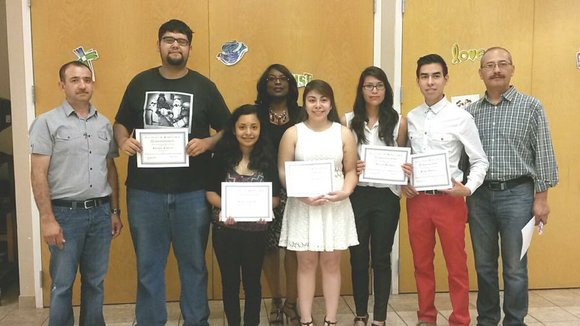 The $5,000 in grant money was awarded through Joliet-based Familias Unidas por la Educacion. The $5,000 in grant money was awarded through Joliet-based Familias Unidas por la Educacion.