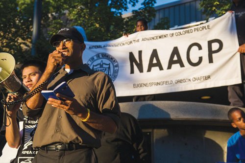 The president of an NAACP chapter contends Eugene police used excessive force on his sister after she tried to stop ... The president of an NAACP chapter contends Eugene police used excessive force on his sister after she tried to stop ...