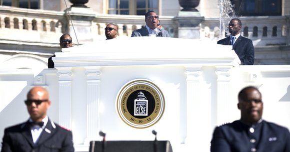 The leader of the Nation of Islam on Saturday told a crowd of approximately 1 million people to become more ... The leader of the Nation of Islam on Saturday told a crowd of approximately 1 million people to become more ...