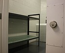 Empty jail cell, prison