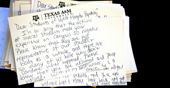 Texas A&M University is still trying to determine which students may have shouted a racial slur and referenced the Confederate ... Texas A&M University is still trying to determine which students may have shouted a racial slur and referenced the Confederate ...