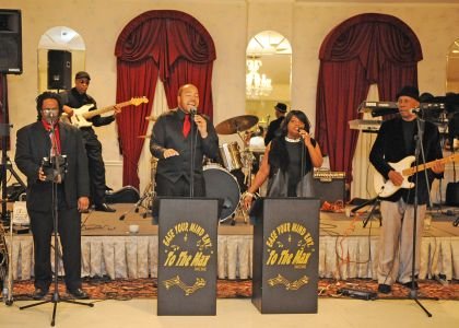 The Band "To the Max" played at the Black Catholic Afternoon of Jazz Celebration. The purpose of the event is to aid select eighth-grade Catholic school student who are continuing on to Diocesan Catholic high schools,” remarked James E. Andrews, Director of Black Catholic Ministry of the Diocese of Camden, N.J.