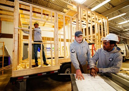 What’s mobile, features more than a dozen “green” and energy-saving materials or technologies, including solar panels and a tankless water ... What’s mobile, features more than a dozen “green” and energy-saving materials or technologies, including solar panels and a tankless water ...