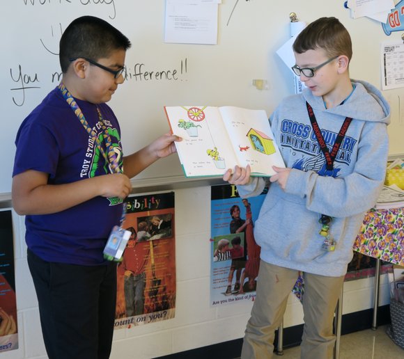 William B. Orenic Intermediate School fifth-graders recently completed a literacy community service project with Marycrest Early Childhood Center. William B. Orenic Intermediate School fifth-graders recently completed a literacy community service project with Marycrest Early Childhood Center.