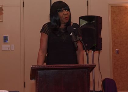 National Coalition of 100 Black Women Southern New Jersey Chapter Champion Honoree, Gina Burton speaks. -- Photography by Tony Tyler www.picurphoto.com
