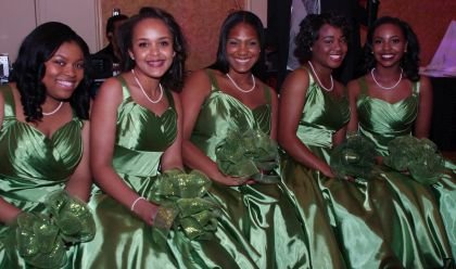 (Pictured from left to right) 2016Junior Debutantes, Ryhnise C.Brown, Laila Salaam, SimoneRiche’ Outlaw, KaileyCarroll, and Gabrielle Elyse Roberts.