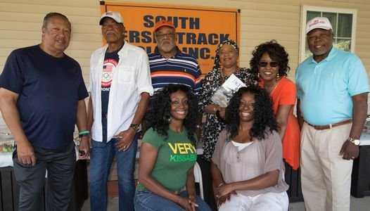 South Jersey Track Club, Inc. Advisory Committee
Front, L to R: Eusheka Bartley and Nichole Govan
Back, L to R: Jim Johnson, Norman W. Tate, Morris S. Corsey (President), Mabel Landry Staton, Shirley Olivia Corsey (Vice President) and Green Dim. All photos by April A. Ward.