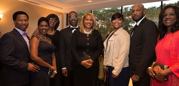The Perfecting Church -- Michael and Tammi Dixon, Regina Egerton, Pastor Kevin C. and Angela Brown, and LeToyja and Brian Averhart with Elleanor Jean Hendley of Teenshop, Inc.