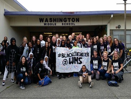 Thousands of Seattle teachers made for an inspiring sight when they wore Black Lives Matter shirts en masse to reinforce ... Thousands of Seattle teachers made for an inspiring sight when they wore Black Lives Matter shirts en masse to reinforce ...