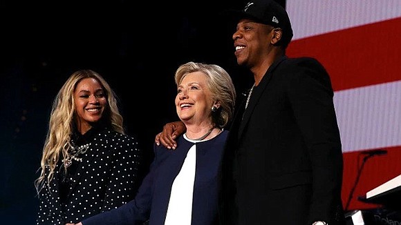 After raucous performances from Beyoncé and her husband, rapper Jay Z, Hillary Clinton had one simple message for the packed, ... After raucous performances from Beyoncé and her husband, rapper Jay Z, Hillary Clinton had one simple message for the packed, ...