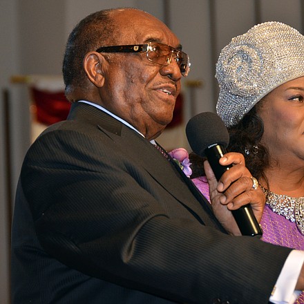 Saying what we feel…
Dr. James L. Netters Sr. delivers his closing remarks on Sunday morning at Mt. Vernon Baptist Church-Westwood as the 60th Pastoral Anniversary service moved to benediction. (Photo: Tyrone P. Easley)