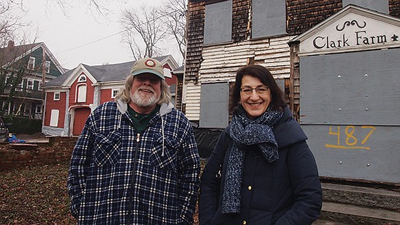 Since September, work crews have been busy tackling decades of paint that adorns the 18th century face of Mattapan’s Fowler ... Since September, work crews have been busy tackling decades of paint that adorns the 18th century face of Mattapan’s Fowler ...