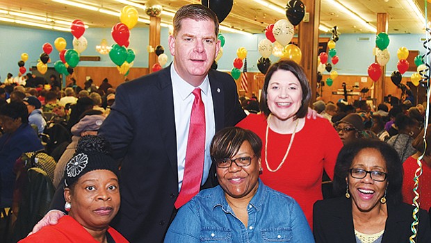 The City of Boston and Mayor Martin Walsh host a Senior Black History Month Celebration at Prince Hall in Dorchester.