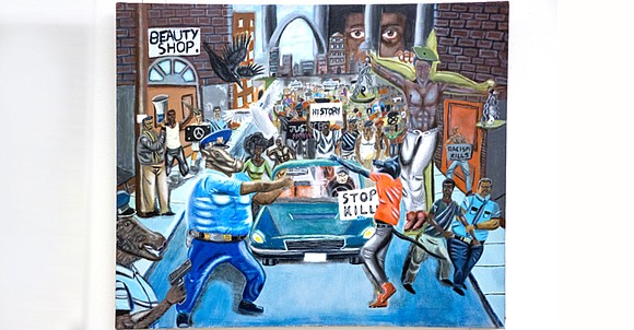 A Republican lawmaker removed a high school student’s painting from a Capitol Hill display Friday because it shows a pig ... A Republican lawmaker removed a high school student’s painting from a Capitol Hill display Friday because it shows a pig ...