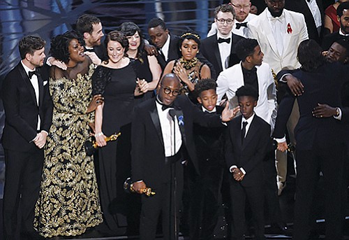 Barry Jenkins and the Moonlight cast accepted the award for Best Picture at the Oscars Barry Jenkins and the Moonlight cast accepted the award for Best Picture at the Oscars