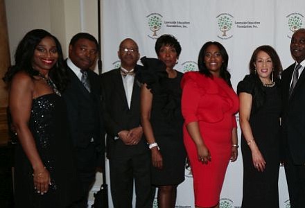 Pictured is a group photo of those attending the Lawnside Education Foundation, Inc. 7th Annual Dinner Dance on Saturday, Feb. 25 at The Merion in Cinnaminson, New Jersey. -- Photo by April A. Ward