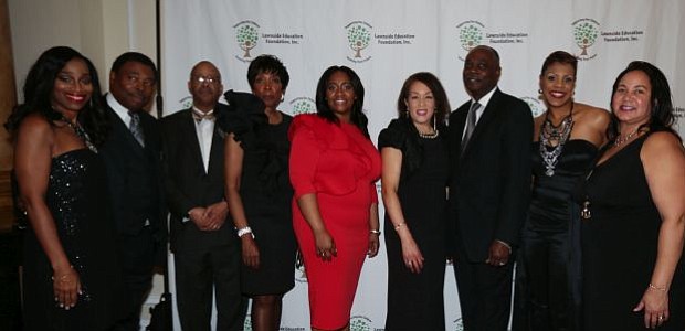 Pictured is a group photo of those attending the Lawnside Education Foundation, Inc. 7th Annual Dinner Dance on Saturday, Feb. 25 at The Merion in Cinnaminson, New Jersey. -- Photo by April A. Ward