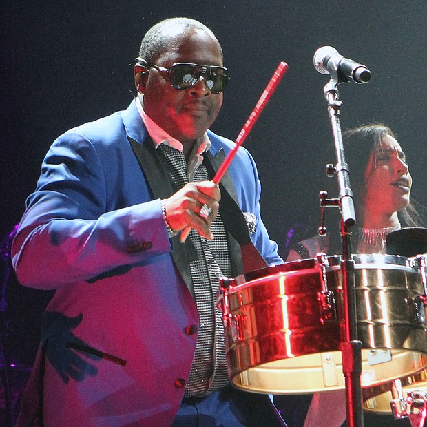 Johnny Gill takes to the drum. (Photo: Warren Roseborough)